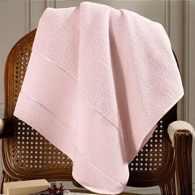 Toalha de Banho Dohler Multiarte 100% algodão (70cmx1,40mt) Rosa