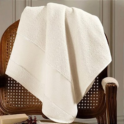 Toalha de Banho Dohler Multiarte 100% algodão (70cmx1,40mt) Creme