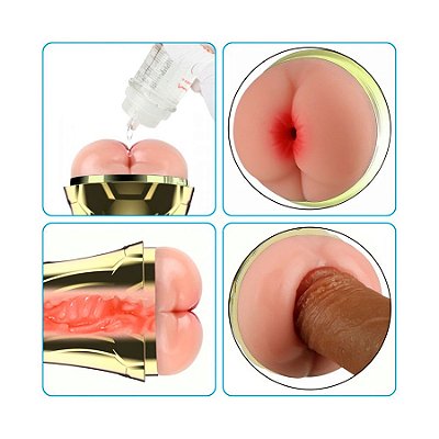Masturbador Ânus com cápsula vibratória