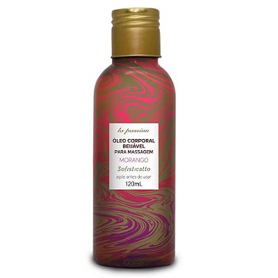 Óleo Massagem Beijável Morango