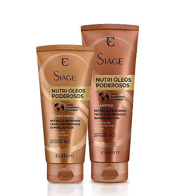 Kit Siàge Nutri Óleos Poderosos Shampoo + Condicionador