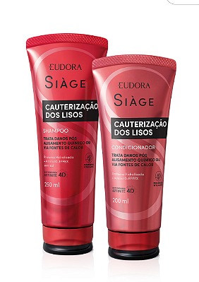 Combo Siàge Cauterização dos Lisos: Shampoo 250ml + Condicionador 200ml