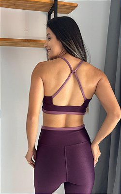 Conjunto Calça Açaí + Satin - TAM M e G