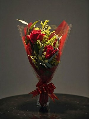 Ramalhete de 2 Rosas Love Red