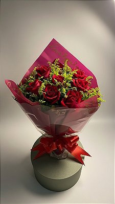 Buquê de 7 Rosas Vermelhas Love Red