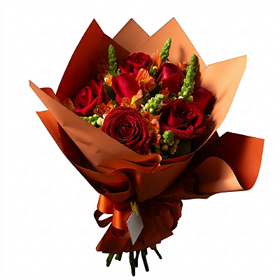 Buquê de 7 Rosas Vermelhas Love Red