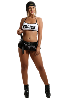 FANTASIA POLICIAL AMERICANA COM CASSETETE