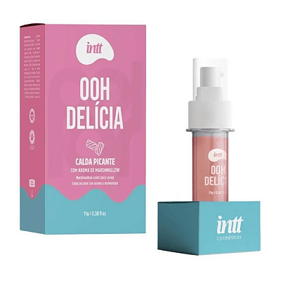 Ooh Delícia  Calda Beijável Picante Sabor Marshmallow – 11g INTT