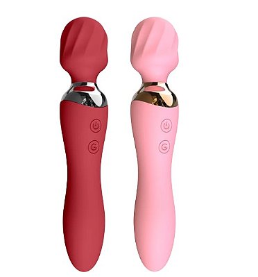 Varinha Mágica Vibratória Penetrável com Cabeça Flexível