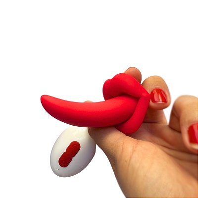 Mini Boca com Língua Estimuladora Vibratória 10 Modos de Vibro (ABW003)