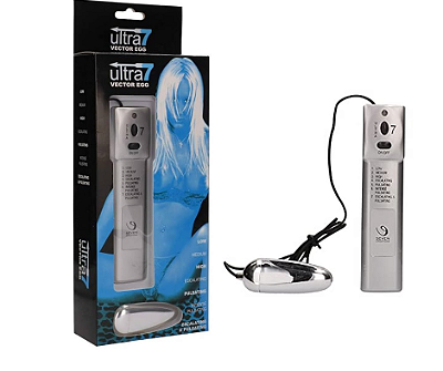 Vibrador Bullet Ultra 7 Seven Vector Egg - Ótimo para Massagem Tântrica