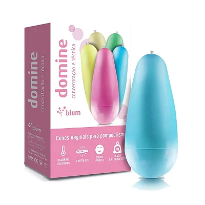 Kit de 5 Cones para Pompoarismo com Cores e Pesos Diferentes - BLUM