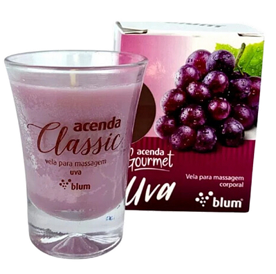 Vela Beijável com Aroma de Uva - BLUM! Perfeita para Massagem Íntima