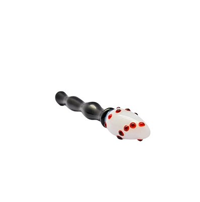 Plug Anal de Vidro Texturizado 22 x 3,5 cm Importado
