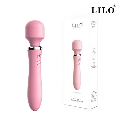 VIBRADOR AV025 C/DUPLA ESTIMULAÇÃO C/10 MODOS DE VIBRAÇÃO - LILO