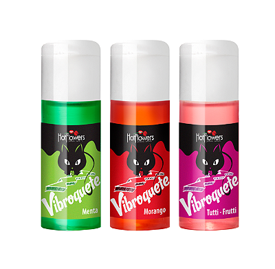 Gel Líquido com Ação Vibrante Vibroquete - Hot Flowers