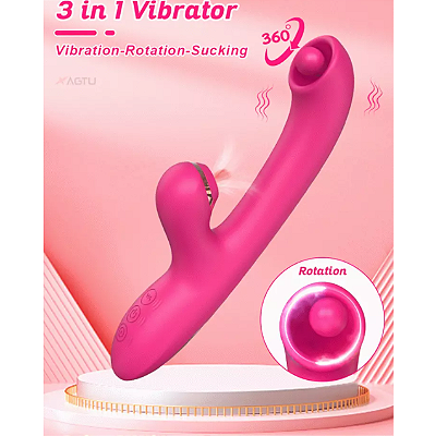 VIBRADOR COM BOLINHA PARA PONTO G E ESTIMULADOR DE CLITÓRIS LB 7027