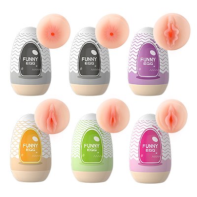 FUNNY EGG em Cyberskin - kit com 5 Modelos - 6 Unidades - LILO