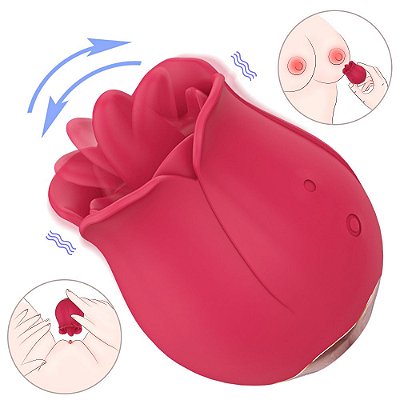 Estimulador de Clitóris com Língua Rose Pro 4 - S-HANDE - LIBB