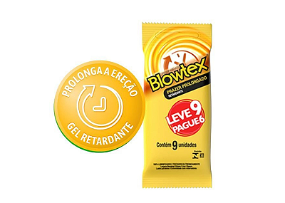 PRESERVATIVO RETARDANTE LEVE 9 PAGUE 6 BLOWTEX
