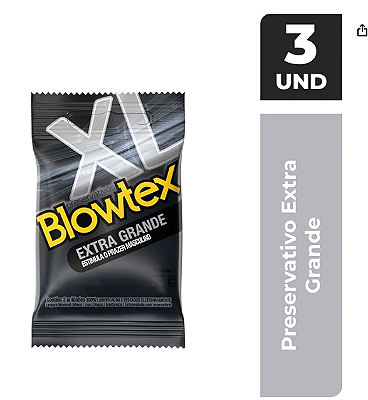 PRESERVATIVO EXTRA GRANDE C/3 BLOWTEX