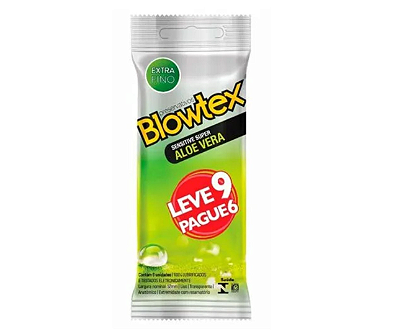 PRESERVATIVO SENSITIVE SUPER  LEVE 9 PAGUE 6 BLOWTEX