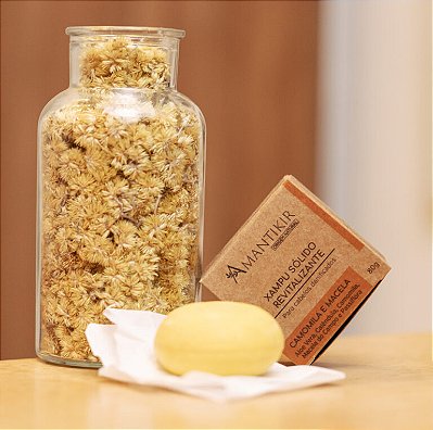 Xampu Sólido Revitalizante 80g -  - Amantikir