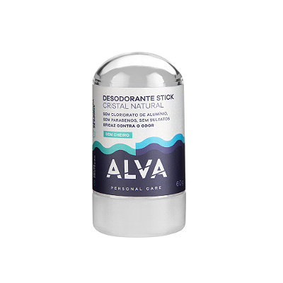 Desodorante Cristal Stick Vegano 60g Alva
