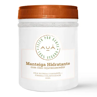 Manteiga Corporal Hidratante com ativo Rejuvenescedor 200ml - Auá