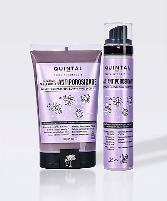 Kit antiporos - máscara + fluído 150g - Quintal