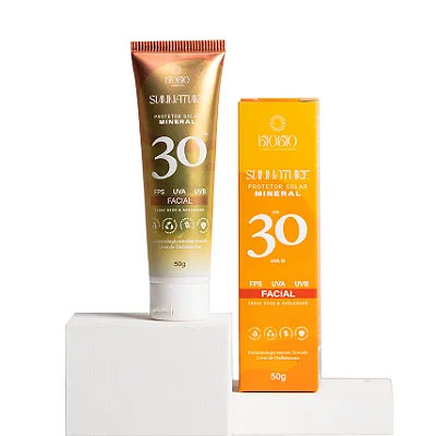 Protetor Solar Fisico Mineral BioBio SUNNATURE FPS30