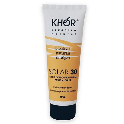 Protetor Solar Natural FPS30 100g - Khor