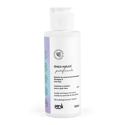 Tônico Facial Natural Purificante para pele com acne e oleosa - Linha Teen 120ml - Verdi