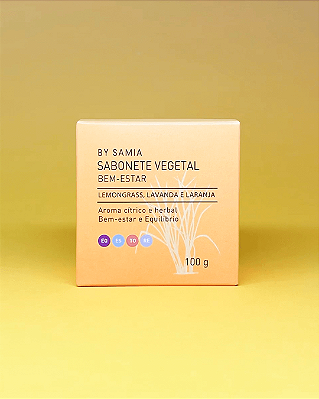 Sabonete em Barra Vegetal Bem-Estar 100g - By Samia