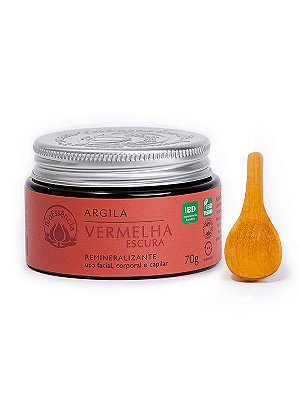 Argila Vermelha Escura 70g - Bioessencia