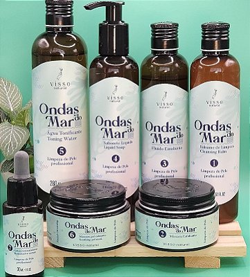 Kit Ondas do Mar – Limpeza de Pele Vegana (7 Itens)