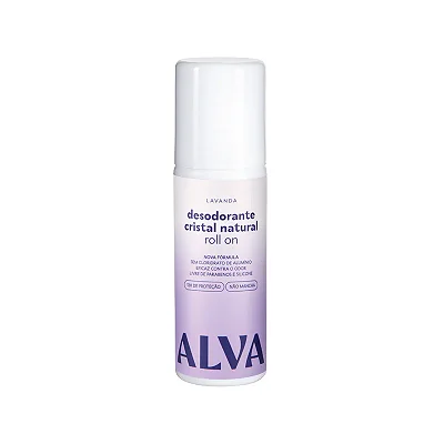 Desodorante Roll on Cristal Natural Lavanda Vegano 70ml  - Alva