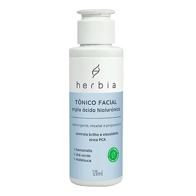 Tônico Facial Acido Hialuronico 120ml - Herbia