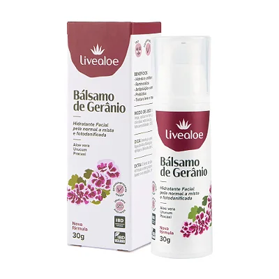Bálsamo de Gerânio 30g - Livealoe