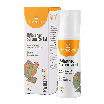 Bálsamo Sérum Facial 30g - Livealoe