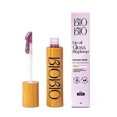 Lip Oil Gloss Bioplump Açai 7g - Biobio