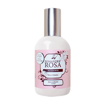 Pomander Rosa e Sândalo - Autoamor - Spray ambiente 100ml