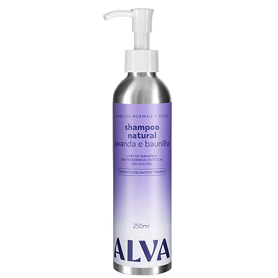 Shampoo Cabelos Normais e Secos - Lavanda e Baunilha Vegano 250ml -  Alva