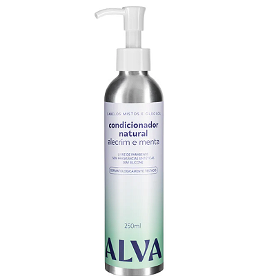 Condicionador Cabelos Mistos e Oleosos - Alecrim e Menta Vegano 250ml - Alva