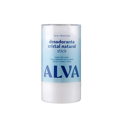 Desodorante Cristal Stick Vegano 120g - Alva - Dura até 2 anos