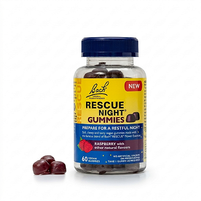 Rescue Night Gummies Framboesa -  60 Gomas