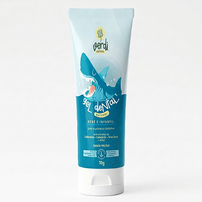 Gel Dental Infantil Natural para os primeiros dentes do bebê 70g - Verdi