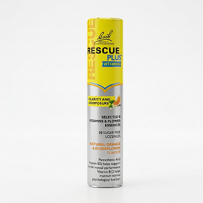 Rescue Plus Vitmamins Pastilhas 50g - Clareza Mental , foco e equilíbrio - Florais de Bach
