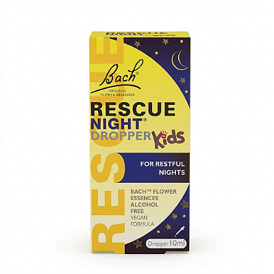 Rescue Night Kids 10ml - O Descanso Tranquilo que Seu Filho Merece -Florais de Bach