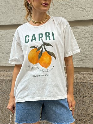 T-Shirt Capri Limoni - off white